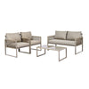 Garden Furniture Set Patio Conservatory Balcony Outdoor 4 Seater Sofa Table Set
