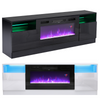 70inch Fireplace TV Stand with LED Lights , TV Console for 43" 50" 55" 60" 65"