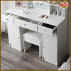 Dressing Table with 10 LED Lights Mirror Stool Bedroom Makeup Desk Vanity Set
