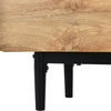 TV Unit with LED Lights, 3 Door Modern Media Stand Cabinet Living Room Furntiure