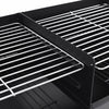 HALF OPEN DRUM BARREL STEEL BBQ CHARCOAL GARDEN BARBECUE BLACK ADJUSTABLE GRILL