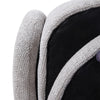 Modern Swivel Tub Sofa Grey Teddy Chenille Occasional Accent Chair Living Room
