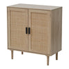Wooden Storage Cabinet Side Furniture Cupboard Bedroom Hallway 2 Tier Shelf Unit