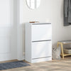 Vopese Shoe Cabinet White 60x34x96.5 Engineered Wood, Shoe Storage O5F8