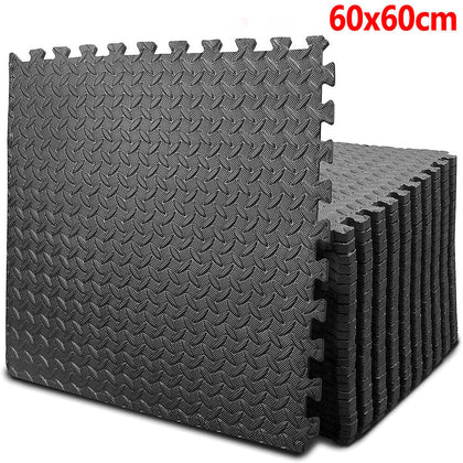 10 MM 60x60CM YOGA TILES EVA INTERLOCKING FLOOR MATS SOFT FOAM GYM FLOORING MAT