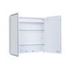 LED Bathroom Mirror Cabinet Wall Mounted 2 Doors Storage Cupboard Shower Laundry