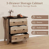 77cm Farmhouse Chest of Drawers Storage Organizer w/ Anti-tipping Kit-Coffee