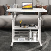 Folding Over Bed Table Dining Tray Laptop Stand Computer Desk +USB Fan LED Light
