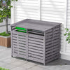 Double 240L Wheelie Bin Store Wooden Waste Bins Storage Hide Shed Outdoor Garden