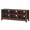 TV Stand for TVs up to 55 Inches Wooden 6 Storage Compartments TV Cabinet Table