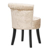 Crushed Velvet Vanity Stool Dressing Table Chair Bedroom Makeup Chair Backrest