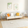 Square Side Table Modern Sofa End Table Desk Nightstand Tempered Glass Tabletop