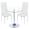 Luxury Dining Table Set Kitchen Table and Chairs Round/Square Metal Glass Table