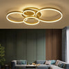 LED Ceiling Light 3/5/6/8 Rings Chandelier Lamp Living Room Bedroom Pendant Lamp