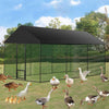 Large Metal Chicken Coop Poultry Cage Hen Run Exercise Playpen Wire Fence Garden