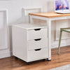 3/5 Drawer Mobile Filing Cabinets Printer Stand Pedestal Lockable Office Cabinet