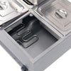 Electric Food Warmer Catering 4/6 Pot Wet Well Heat Restaurant Bain Marie Buffet