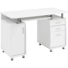 Computer Desk Emperor PC2s White with Storage and A4 Filing Drawer