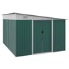 Large Metal Garden Shed 11 x 9ft Outdoor Tool Storage House Lockable Double Door
