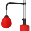 3 in 1 Freestanding Punching Bag with 2 Speed Balls Adjustable 160-230cm Red