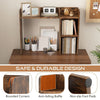 3-Tier Desk Bookshelf Wooden Home Display Shelf Multipurpose Storage Organizer