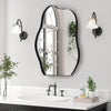 Framed Arched Mirror Wall Mounted Vanity Makeup Bedroom Glass Dressing Mirror