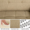 Modern Fabric Sofa Bed 3 Seater Click Clack Living Room Recliner Couch Sofa Grey