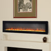 LED Fireplace Media Wall Fire Wall Mounted / Standing Electric Heater 40-100in