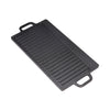 Reversible Cast Iron Griddle & Grill Pan Skillet BBQ Plate Hob Stove Hot Pans UK