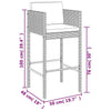 Bulliing Dining Set Bistro Furniture,for Balcony Terrace Poolside,5 Piece N4G8