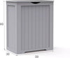 Laundry Hamper Bin Clothes Storage Linen Cabinet Chest Wooden Shaker Unit Home