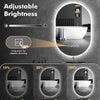 Illuminated Bathroom Mirror With LED Lights Bluetooth Demister Touch Sensor