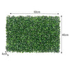 6xArtificial Plant Wall Faux Boxwood Grass Mat Greenery Wall Hedge Foliage Panel