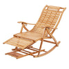 FATIVO Large Folding Rocking Chair Bamboo Living Room Indoor Outdoor Armchair