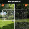2025New Soccer Goal 12x6ft with Net/Straps Anchor for Training Backyard Practice