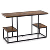 Rustic TV Console Table for 50 Inches TVs Industrial Sofa Table Display Rack
