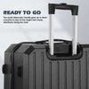 4Pcs Luggage Suitcase Set Hard Shell Trolley 4 Wheel Travel Cabin Carry On Bag