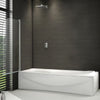 800x1400mm 180° Pivot Shower Bath Screen Tempered Glass Door Panel