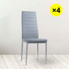 Table & 2/4/6 Chairs Dining Set Glass Dining Table Home Dining Room Furniture