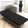 Single Folding Sleeping Bed Guest Bed Outdoor Portable Camping Cots w/ Mattress