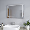 LED Illuminated Bathroom Mirror With Demister Motion Sensor Wall Mounted 800x600