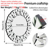 Round Wall Mirror Bevelled Decorative 3D Mirrored Glass Sunburst Vanity Mirror