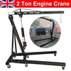 2 Ton Tonne Hydraulic Folding Engine Crane Stand Hoist lift Jack Garage Workshop