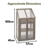 Greenhouse Cold Frame Small Garden Growing Plant Protection Germination Wooden