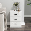 3 Drawer Wooden Bedroom Bedside Cabinet Furniture Storage Nightstand Side Table