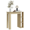 Juroupi Bar Table with Shelf Sonoma Oak 102x50x103.5 Engineered Wood,Bar D9I9