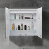 Wall Bathroom Mirror Cabinet With Light Bluetooth Speaker Socket Sensor Demister