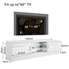 High Gloss 150cm TV Stand Cabinet with LED Lights 2 Doors Living Room Sideboard