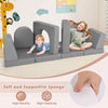 Kids Play Couch Convertible Climb & Crawl Foam and Floor Playset