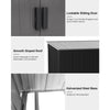 8.5x4ft Anthracite Garden Storage Shed Pent Roof Tools Shed with Acrylic Window